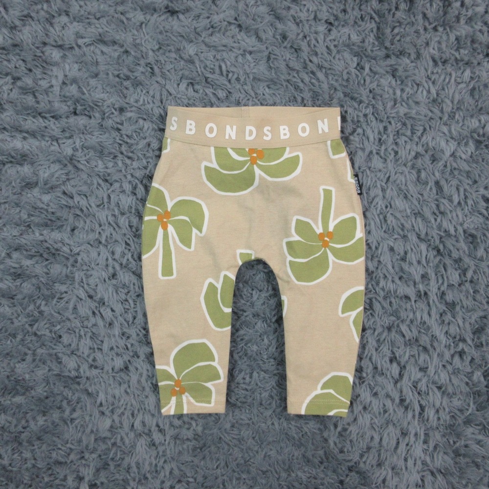 Bonds Leggings Pants Baby Girls 0-3M/3-6M Floral Print Wondercare Lot of 3 NWT